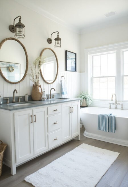 farmhouse bathroom coastal farmhouse