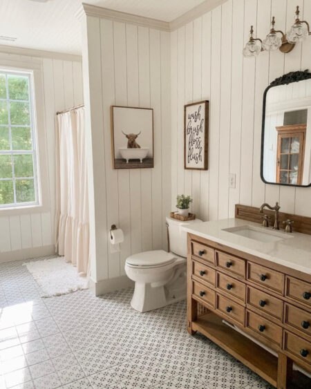 farmhouse bathroom country elegance reimagined