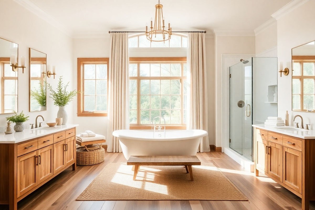 25 Amazing Farmhouse Bathroom Designs For Inspiration