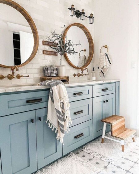 farmhouse bathroom inviting spirit