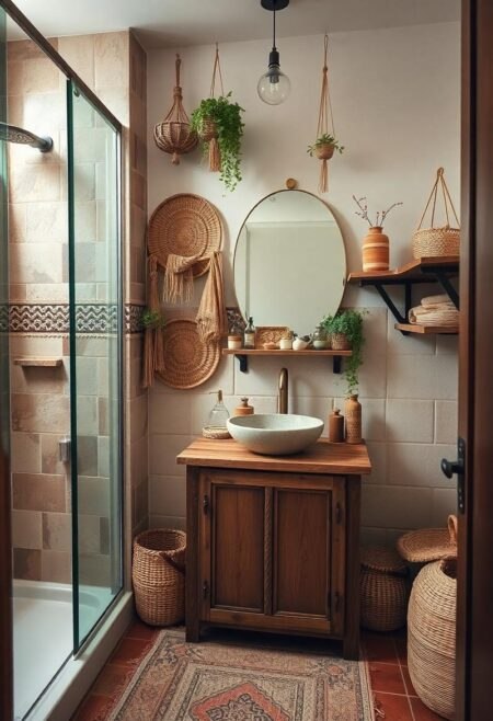 small bathroom bohemian bliss