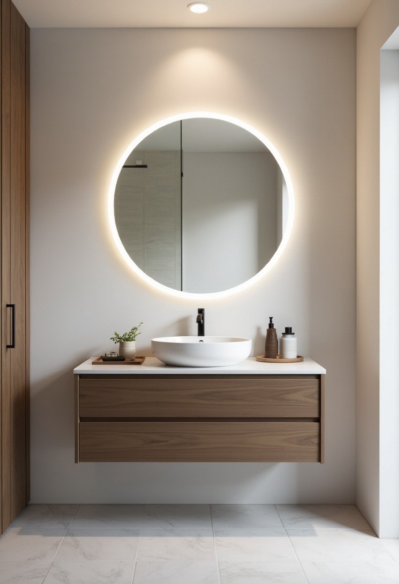 small bathroom ideas led mirror