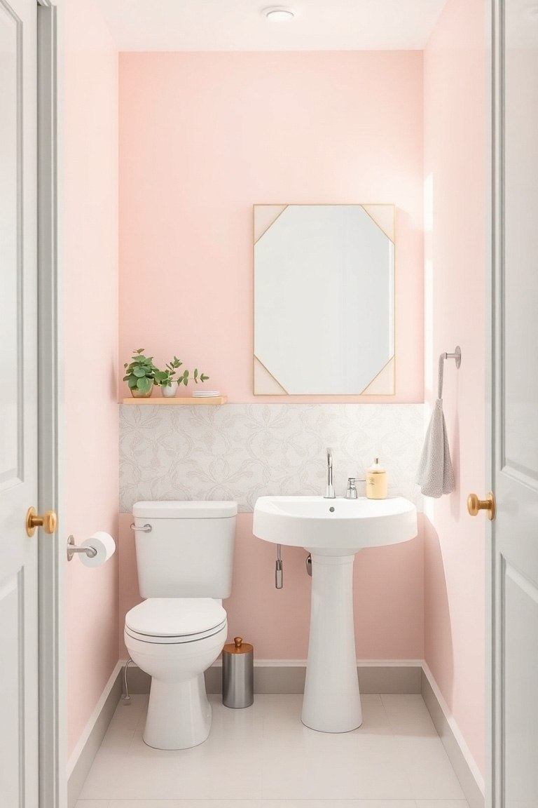 small bathroom ideas panel accent wall