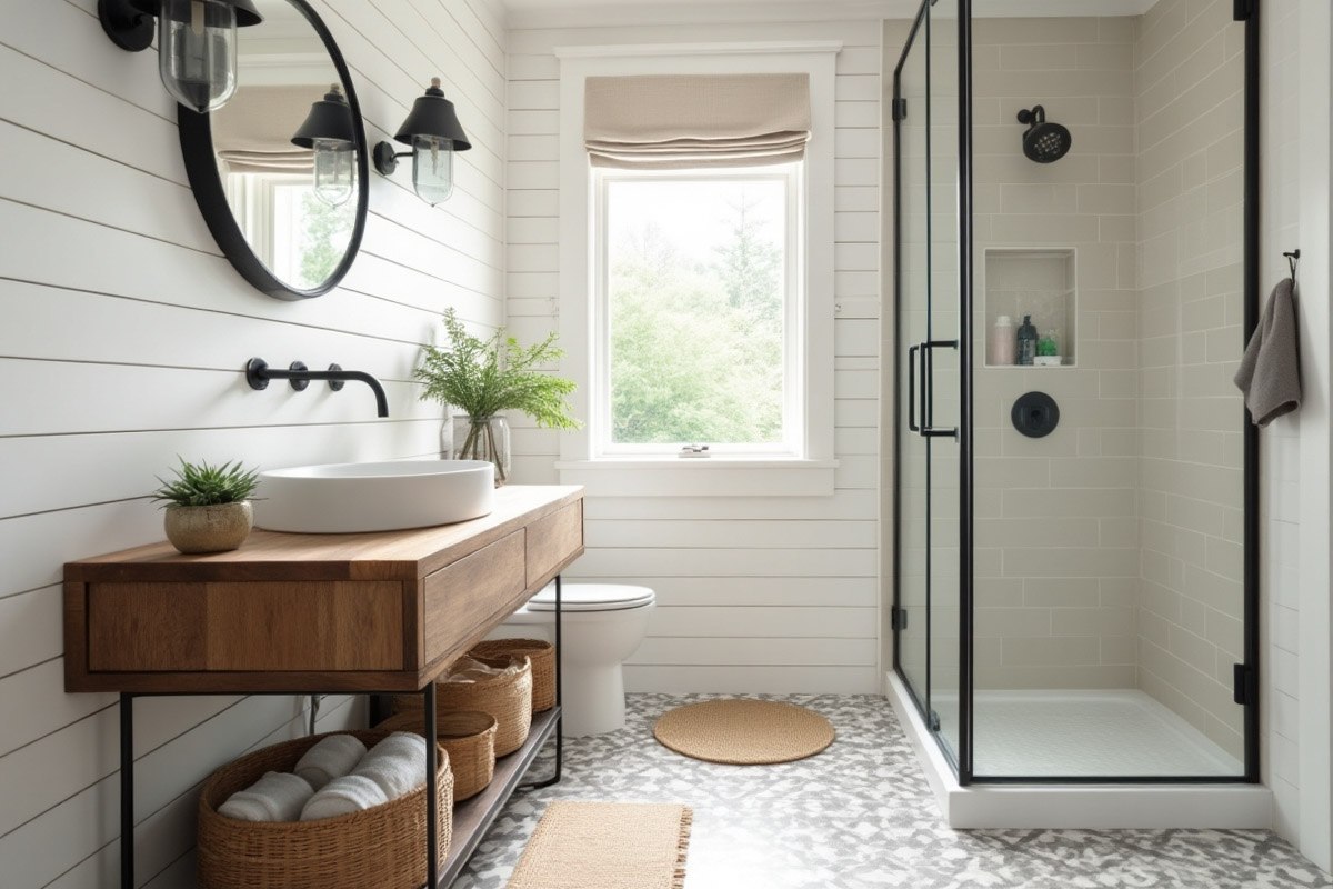 21 Gorgeous Small Farmhouse Bathroom Ideas